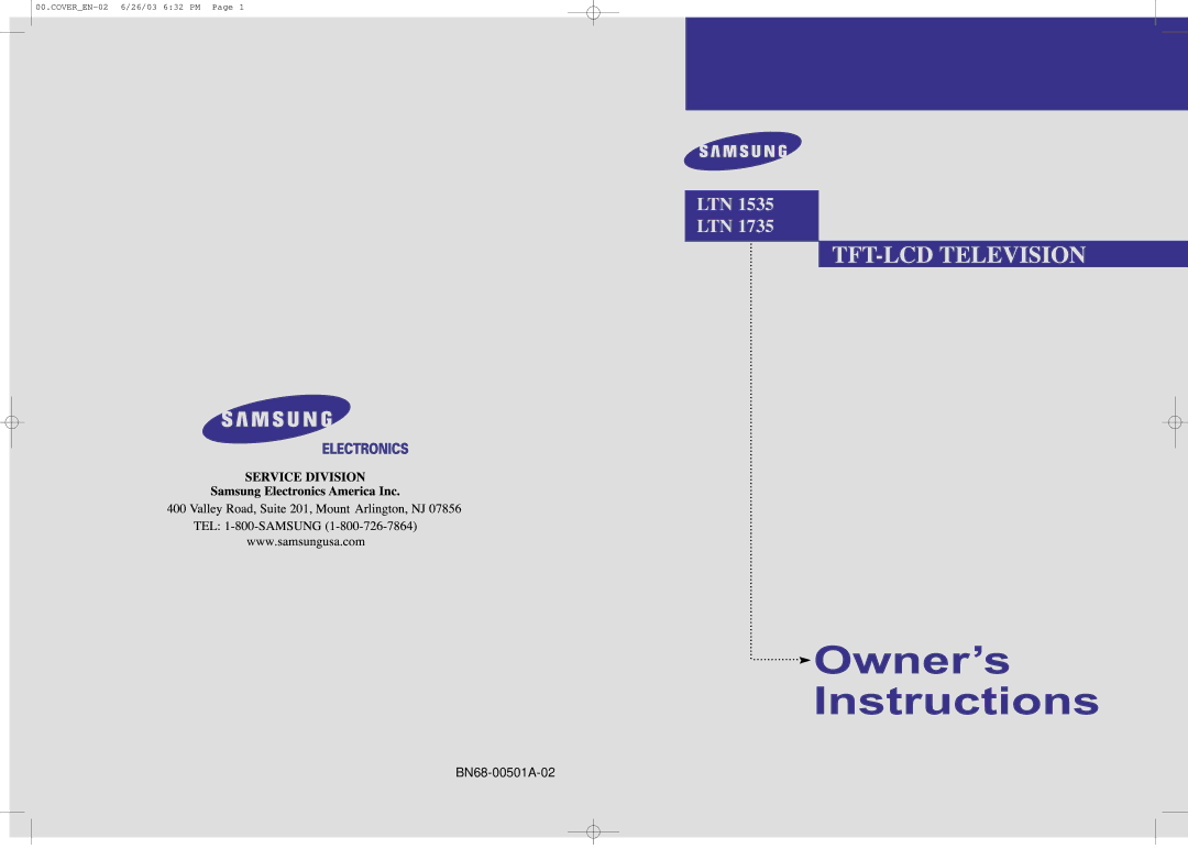 Samsung LTN 1735 manual LTN 1535 LTN 