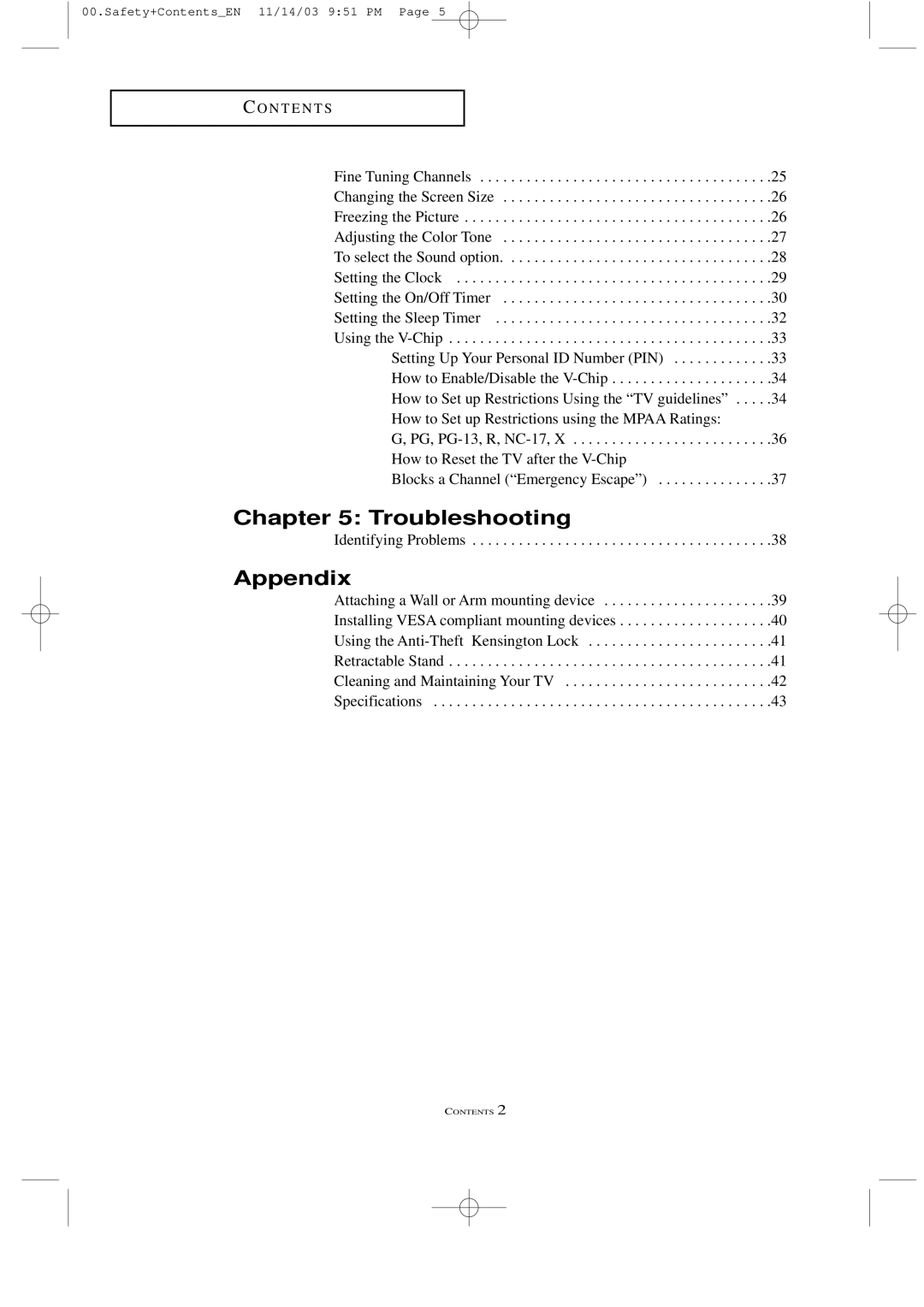 Samsung LTN1535 manual Troubleshooting, Appendix 