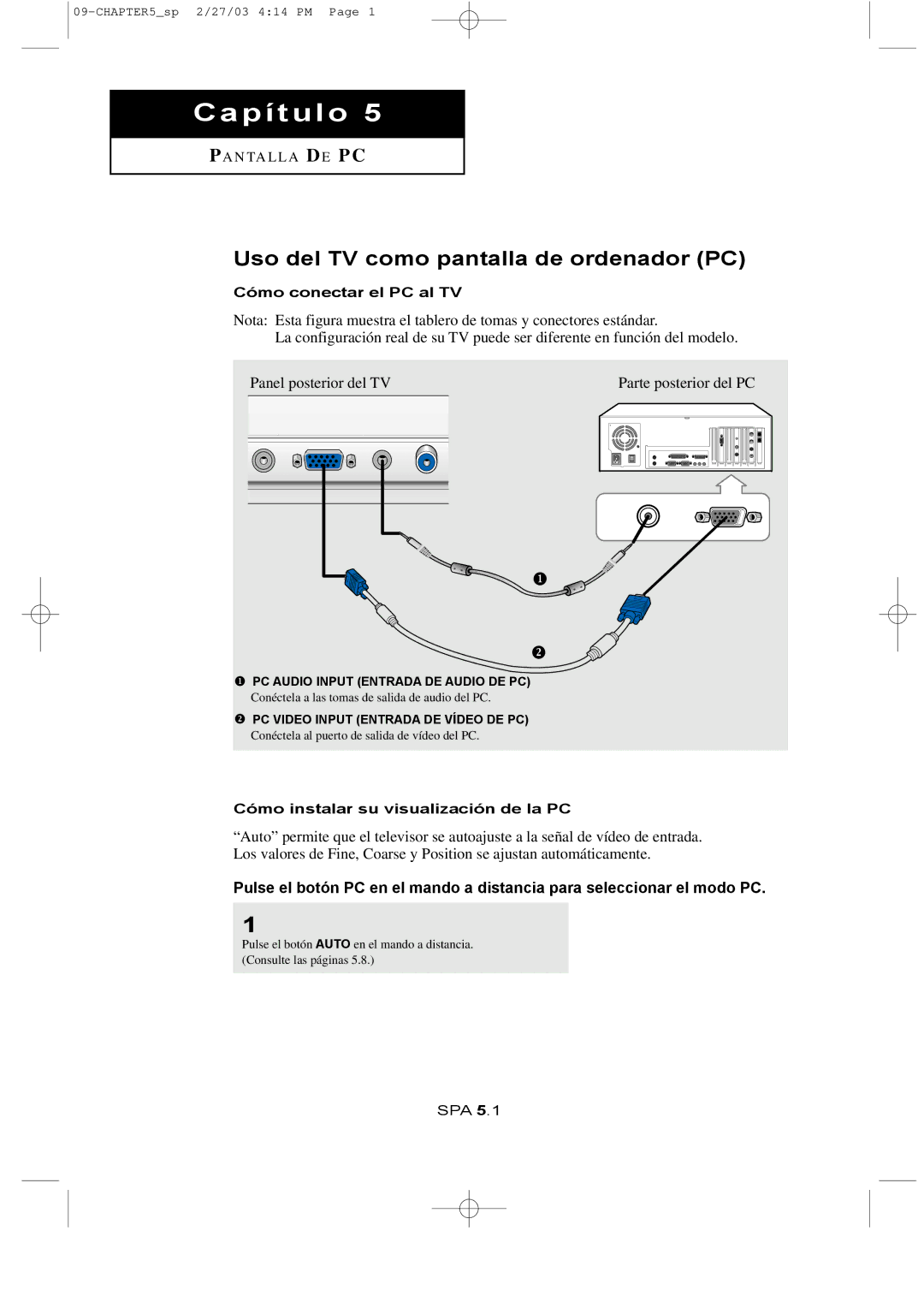 Samsung LTN1565, LTN1765 manual Uso del TV como pantalla de ordenador PC, Cómo conectar el PC al TV 