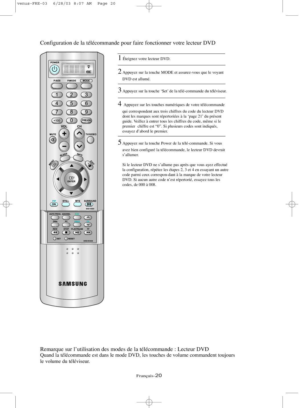 Samsung LTN406W, LTN325W manual Français-20 