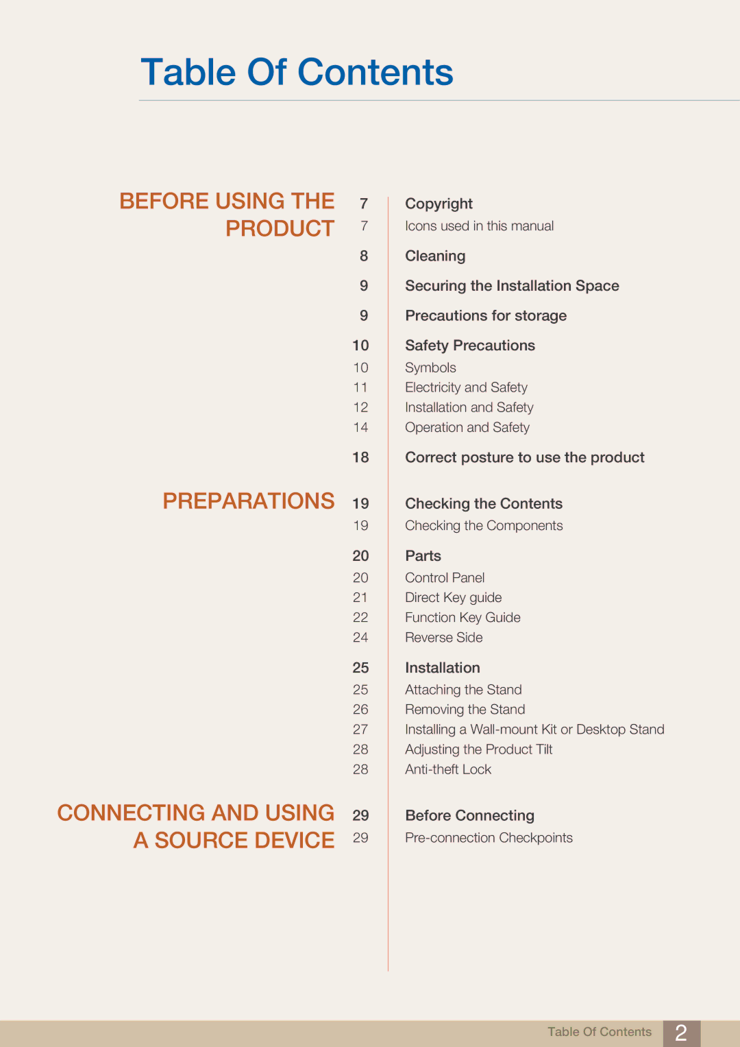 Samsung LU28E590DS/XV, LU24E590DS/EN, LU28E590DS/EN, LU28E590DS/CI, LU24E590DS/CI, LU28E590DSR/CH manual Table Of Contents 