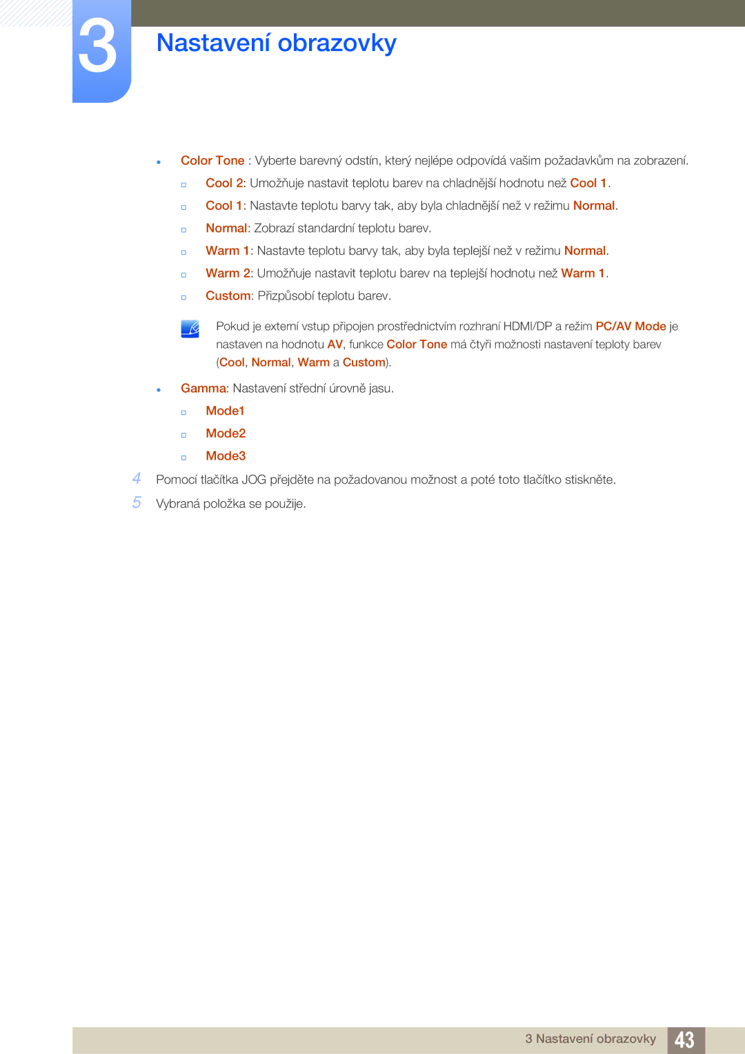 Samsung LU28E590DS/EN, LU24E590DS/EN manual  Mode1  Mode2  Mode3 