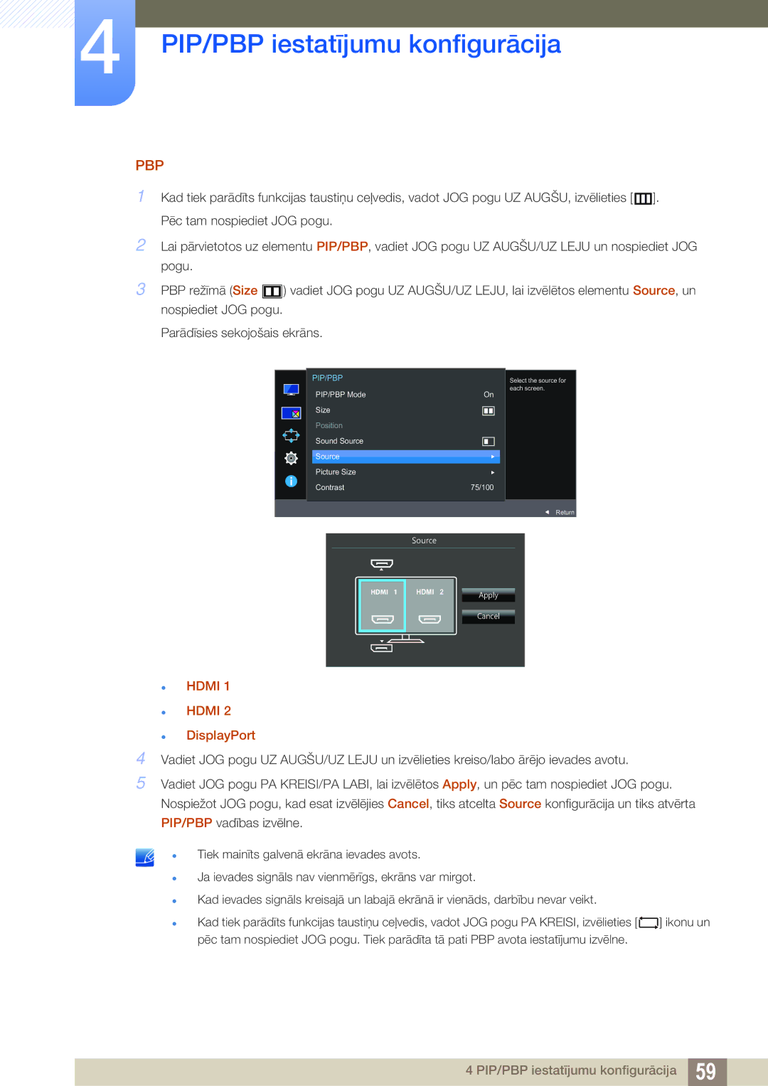 Samsung LU28E590DS/EN, LU24E590DS/EN manual Pbp 