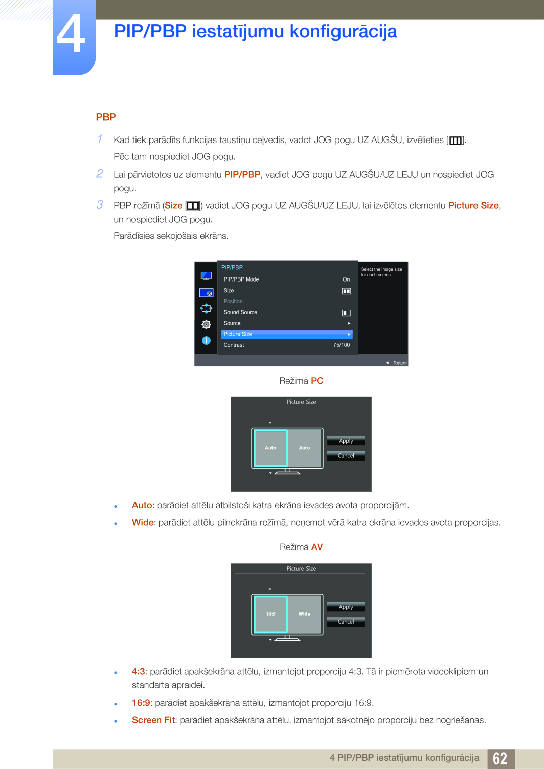 Samsung LU24E590DS/EN, LU28E590DS/EN manual 3LFWXUH6LH 