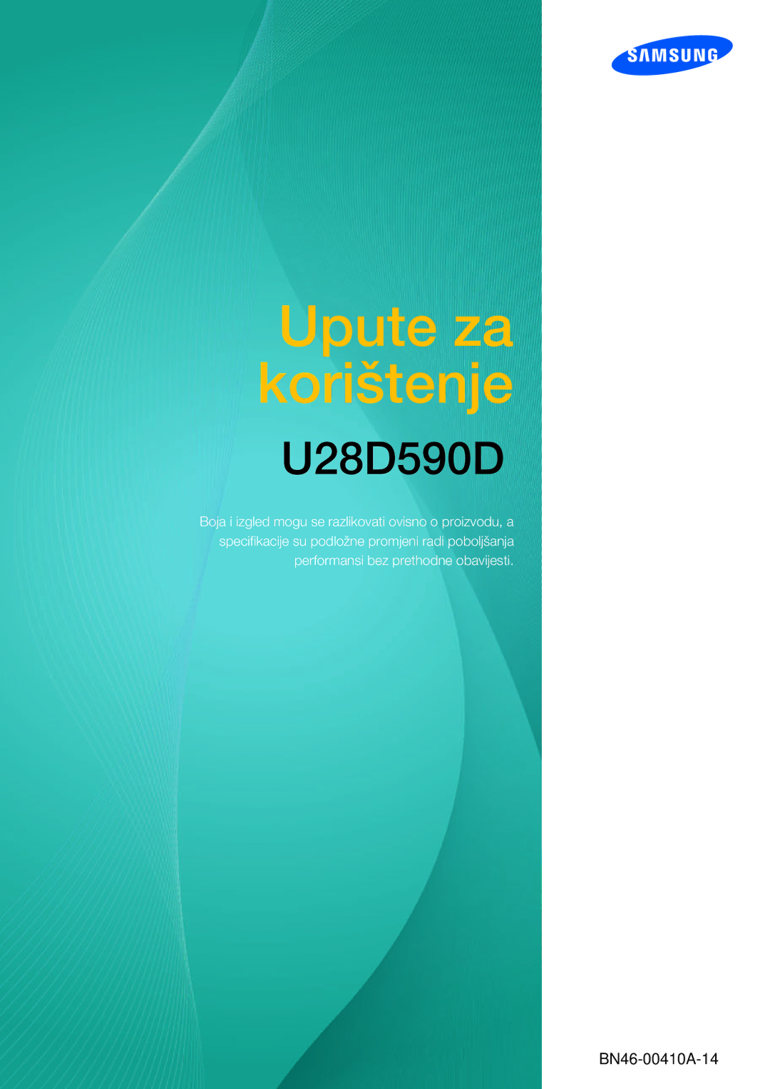 Samsung LU28D590DS/EN manual Upute za korištenje 