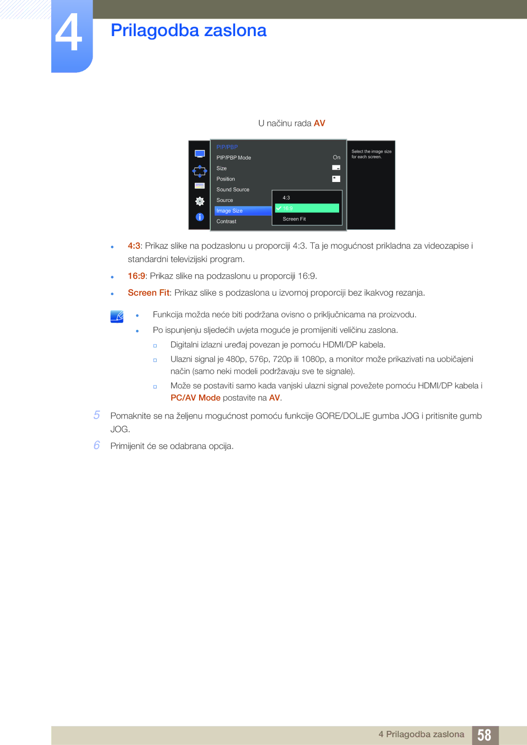 Samsung LU28D590DS/EN manual Screen Fit 