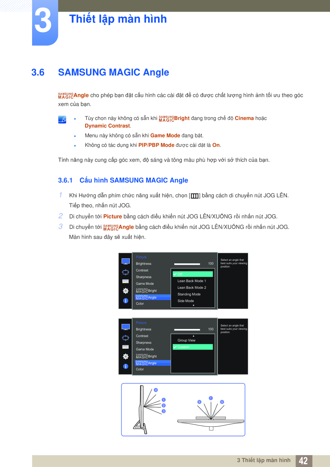 Samsung LU28D590DSG/XV, LU28D590DS/XV manual 1 Cấu hình Samsung Magic Angle 