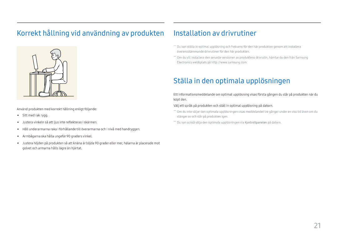 Samsung LU28E570DS/EN manual Ställa in den optimala upplösningen 