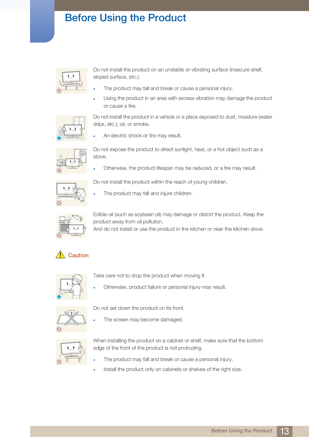 Samsung LU28E590DS/EN manual Before Using the Product 