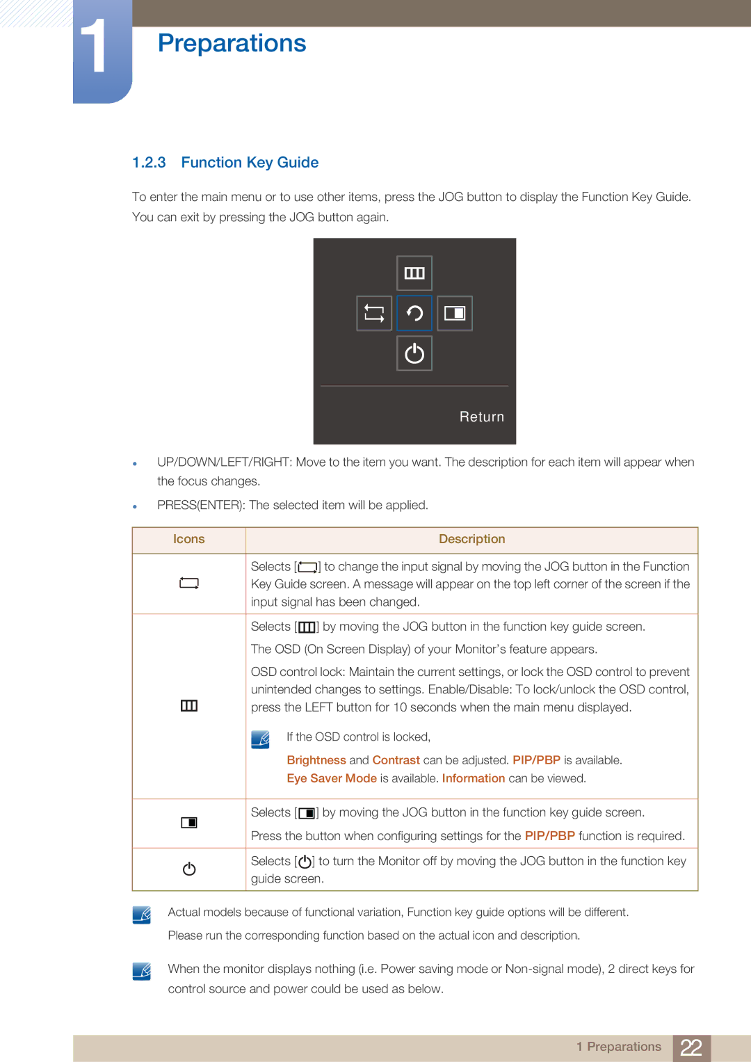 Samsung LU28E590DS/EN manual Function Key Guide, Return 