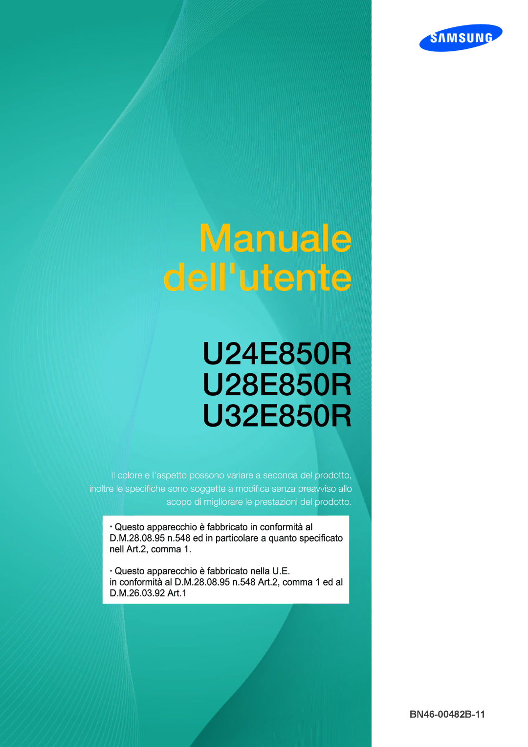 Samsung LU28E85KRS/EN manual Manuale dellutente 