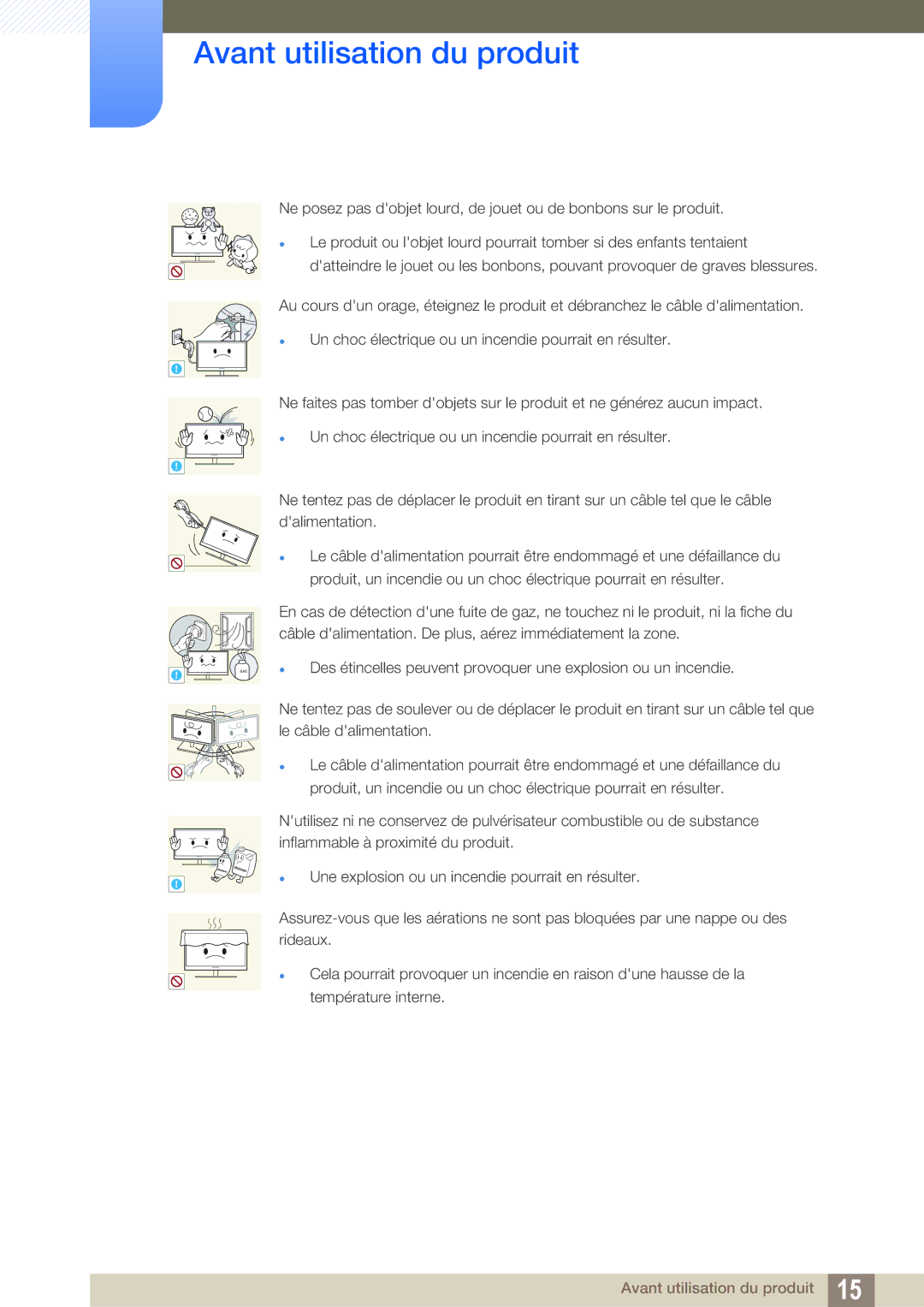 Samsung LU32E85KRS/EN, LU28E85KRS/EN, LU24E85KRS/EN manual Gas 