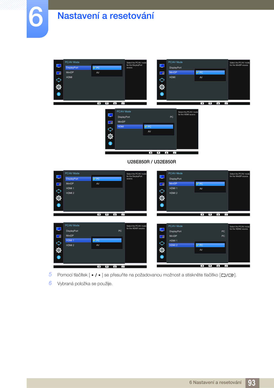 Samsung LU32E85KRS/EN, LU28E85KRS/EN, LU24E85KRS/EN manual U28E850R / U32E850R 