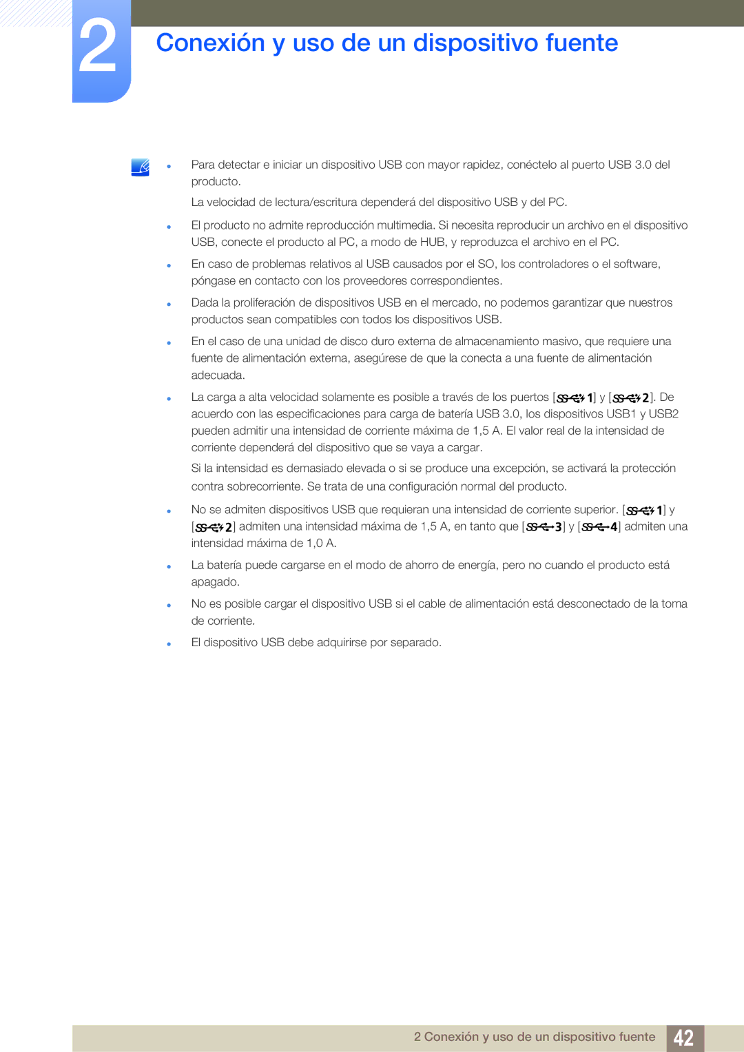 Samsung LU32E85KRS/EN manual Conexión y uso de un dispositivo fuente 