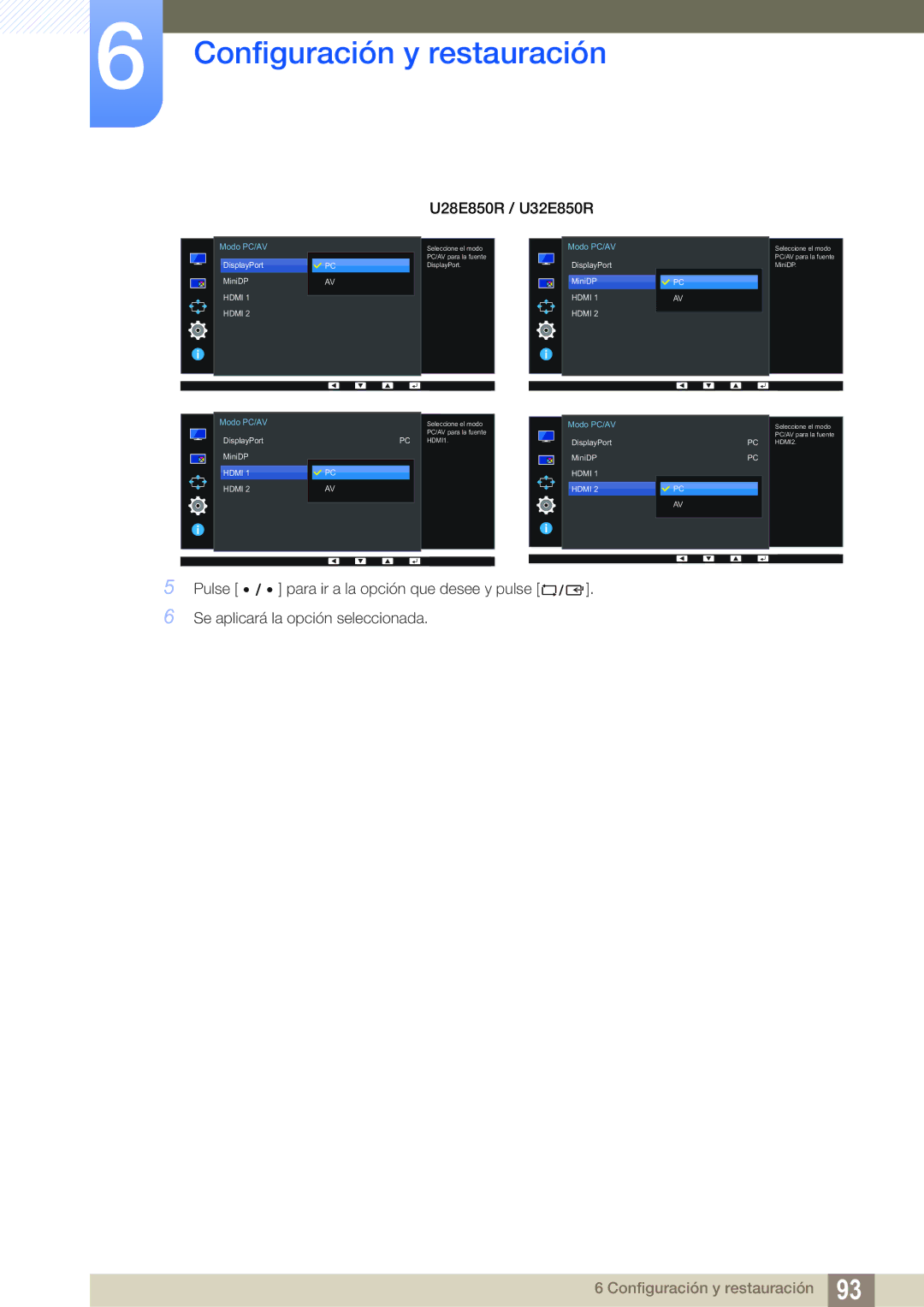 Samsung LU32E85KRS/EN manual HDMI1 