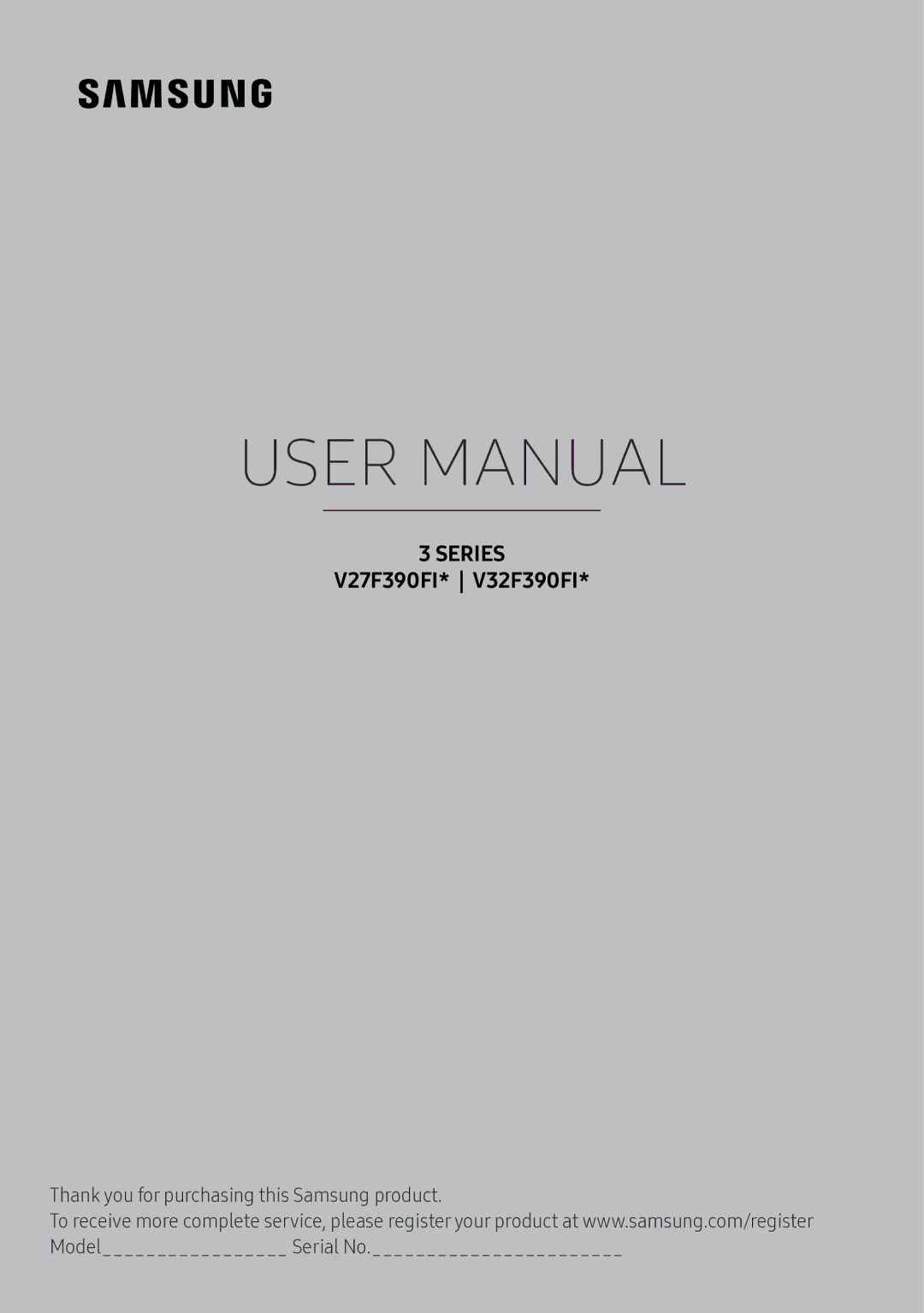 Samsung LV32F390FIXXRU manual Series 