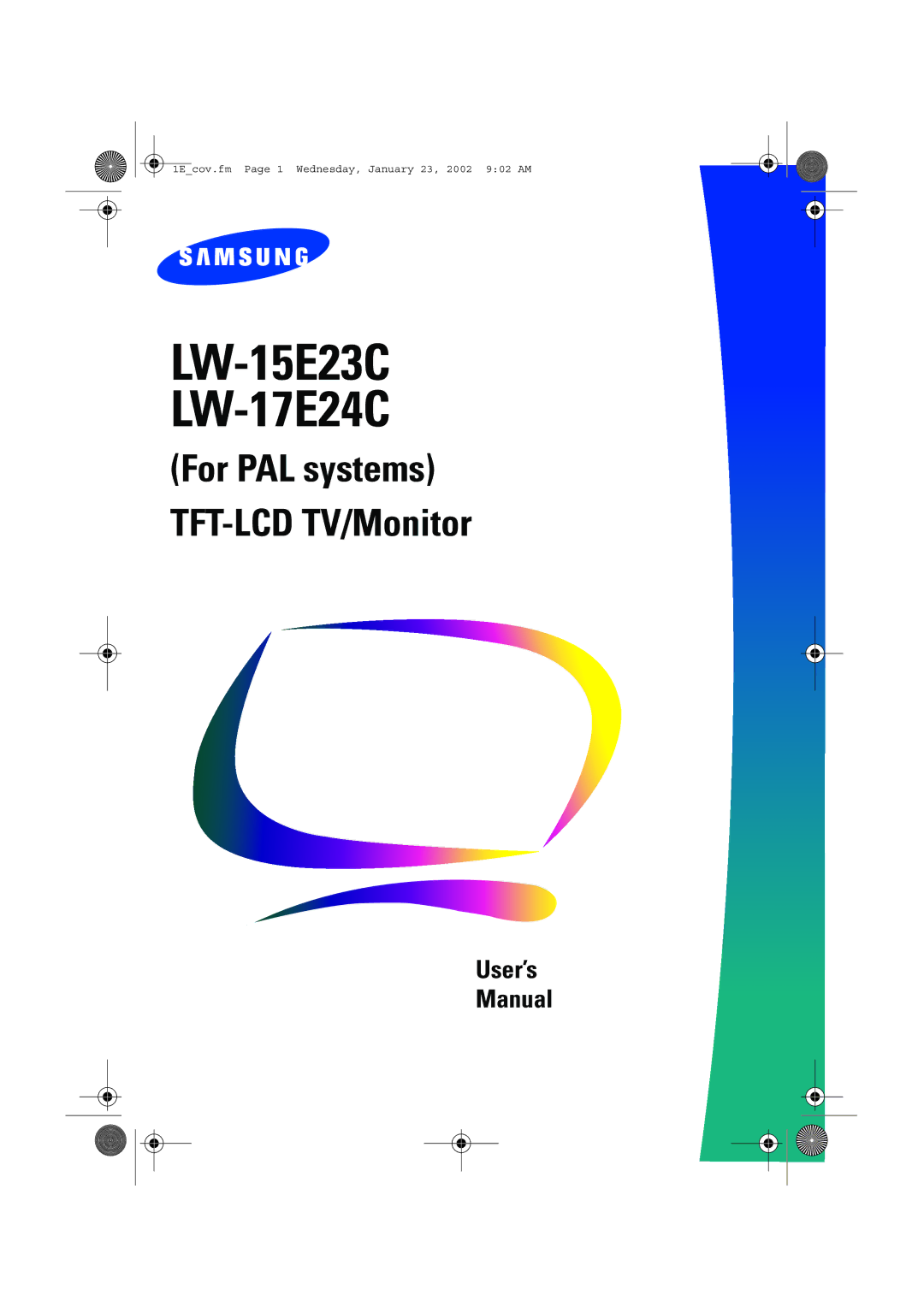 Samsung user manual LW-15E23C LW-17E24C 