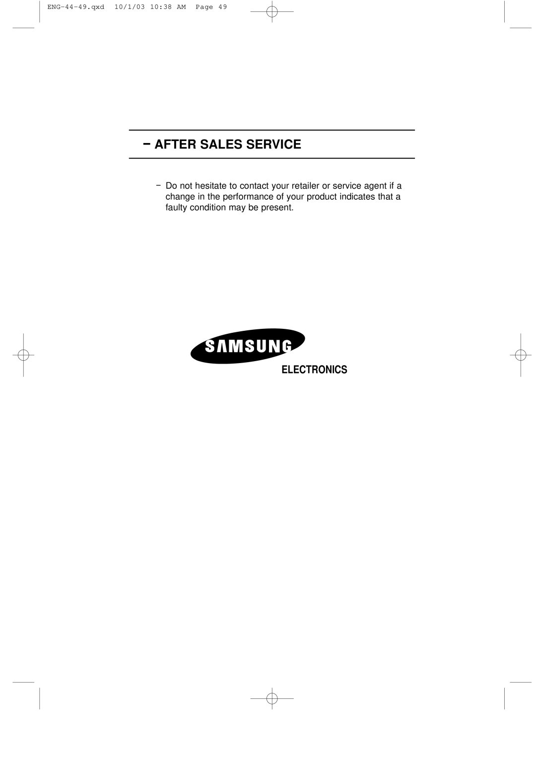 Samsung LW17M11C, LW20M11C, LW15M13C manual Electronics 