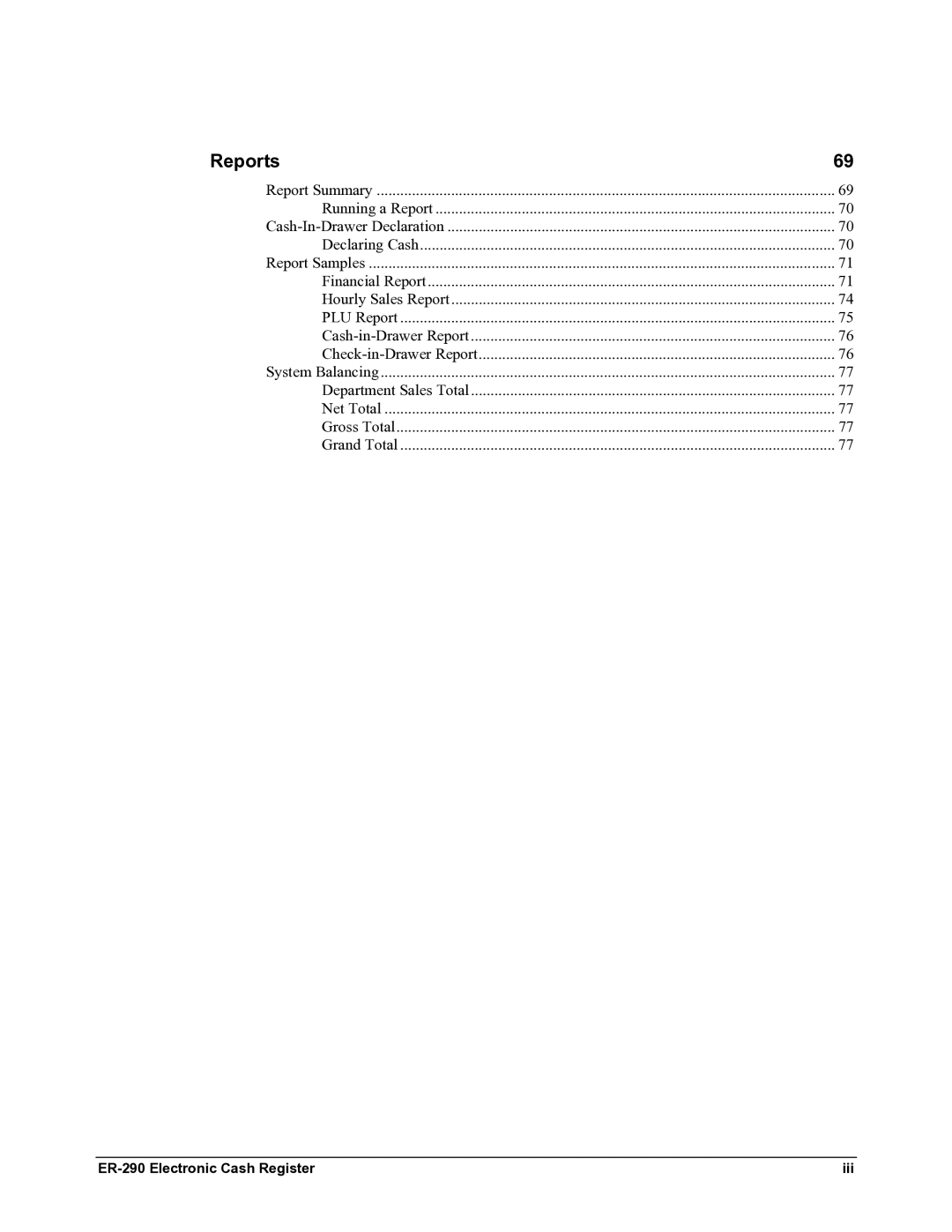 Samsung M-ER290 specifications Reports 