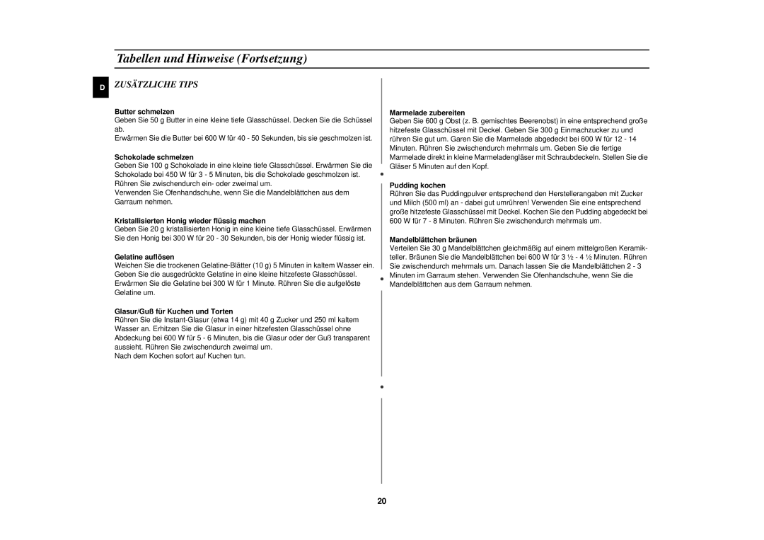 Samsung M1610N/XET, M1610N/ERP, M1610N/LIB, M1610N/XEH manual Zusätzliche Tips 