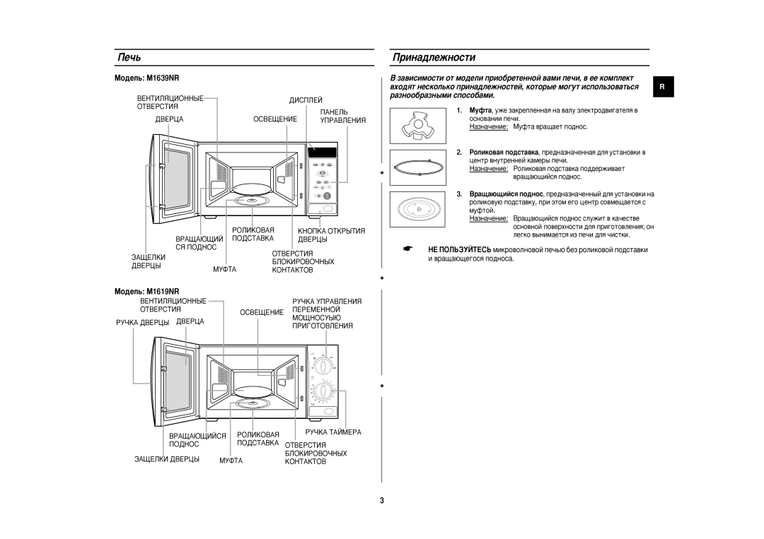 Samsung M1619NR/BWT manual Èâ˜¸, Ëì‡‰Îâêìóòúë, ‡‚ËÒËÏÓÒÚË ÓÚ ÏÓ‰ÂÎË ÔËÓ·ÂÚÂÌÌÓÈ ‚‡ÏË ÔÂ˜Ë, ‚ ÂÂ Íóïôîâíú, Óòìó‚‡Ìëë Ôâ˜Ë 