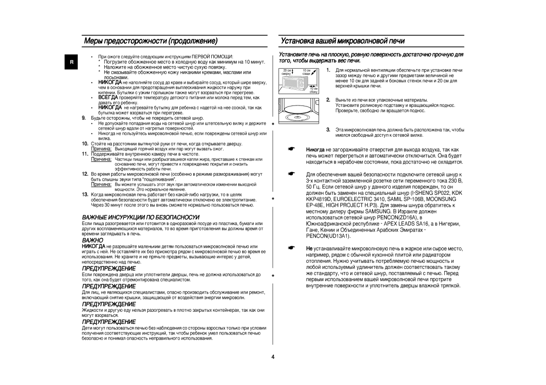 Samsung M1712NR-ES/BWT manual Mâ˚ Ôâ‰Óòúóóêìóòúë Ôó‰Óîêâìëâ, Ìòú‡Ìó‚Í‡ ‚‡¯Âè Ïëíó‚Óîìó‚Óè Ôâ˜Ë, ÇÄÜçé, ÈPEÑìèPEÜÑEHàE 