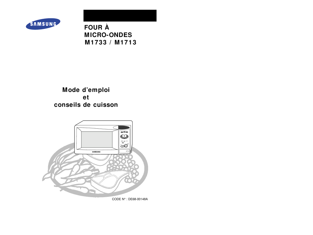 Samsung M1713/XEF, M1713A-XM/XEF, M1713-V/XEF, M1713-XM/XEF, M1713-X/XEF, M1713-A/XEF, M1713-M/XEF manual Four À MICRO-ONDES 