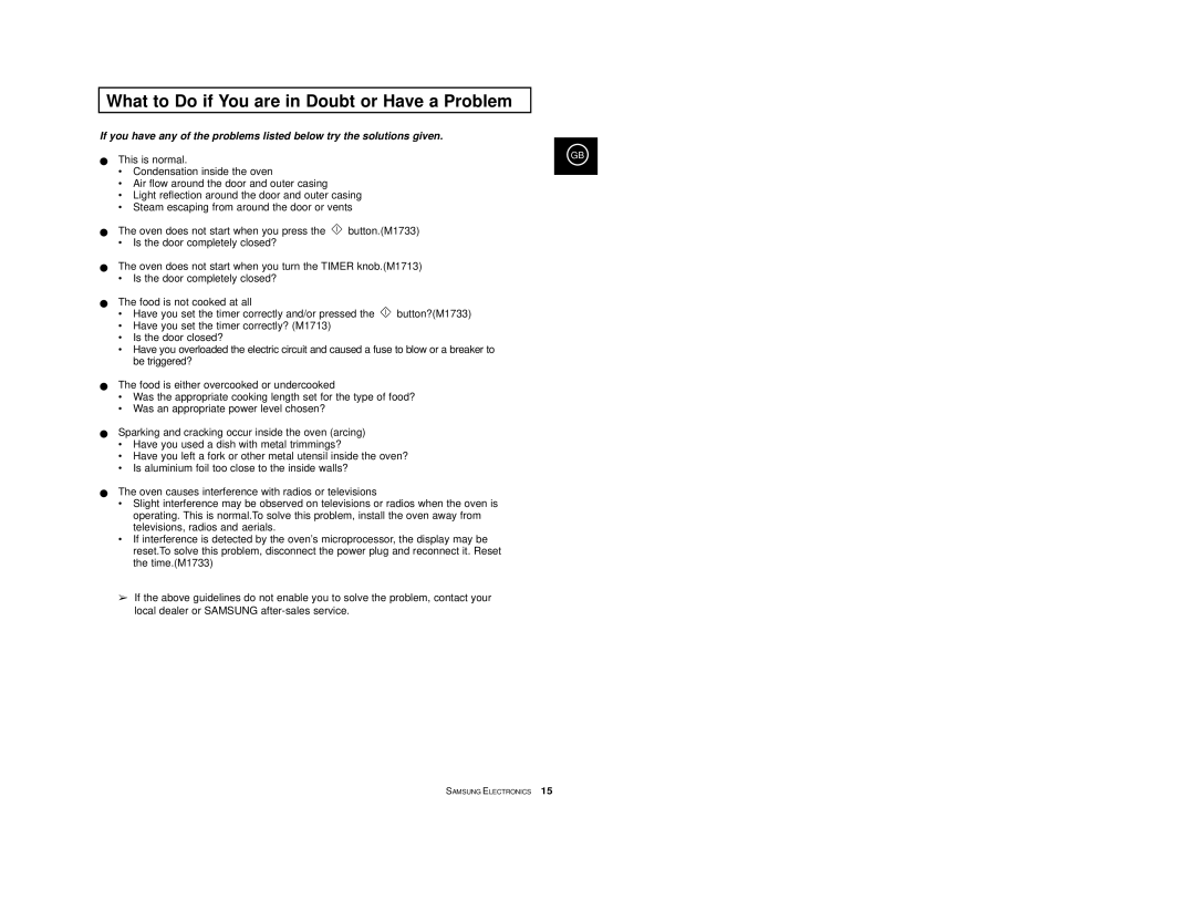 Samsung M1733/NSI, M1713/NSI manual What to Do if You are in Doubt or Have a Problem, This is normal 