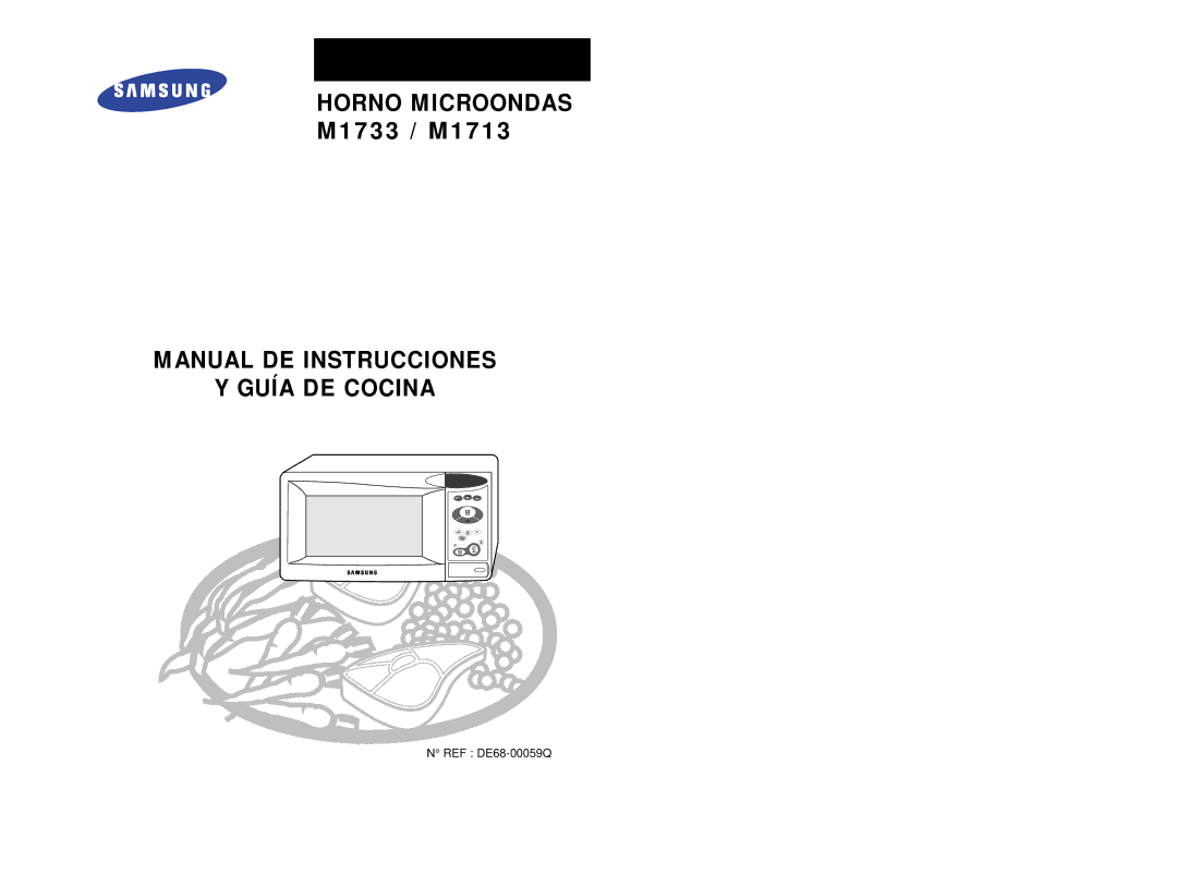 Samsung M1713/XEC manual Horno Microondas 