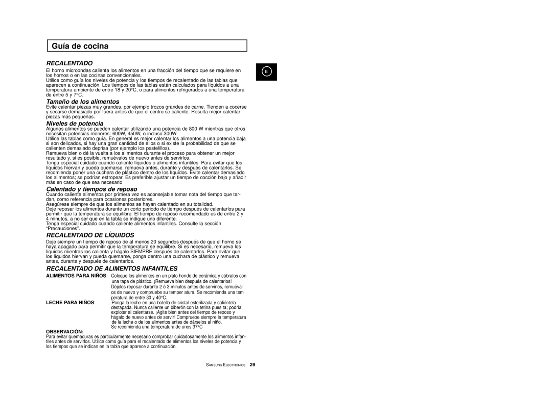 Samsung M1713/XEC manual Recalentado 