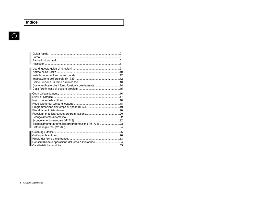 Samsung M1713/XET manual Indice 