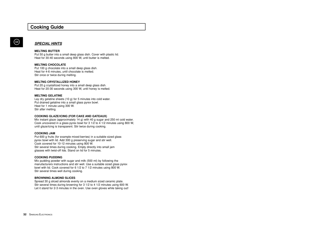 Samsung M1713/XET manual Special Hints 