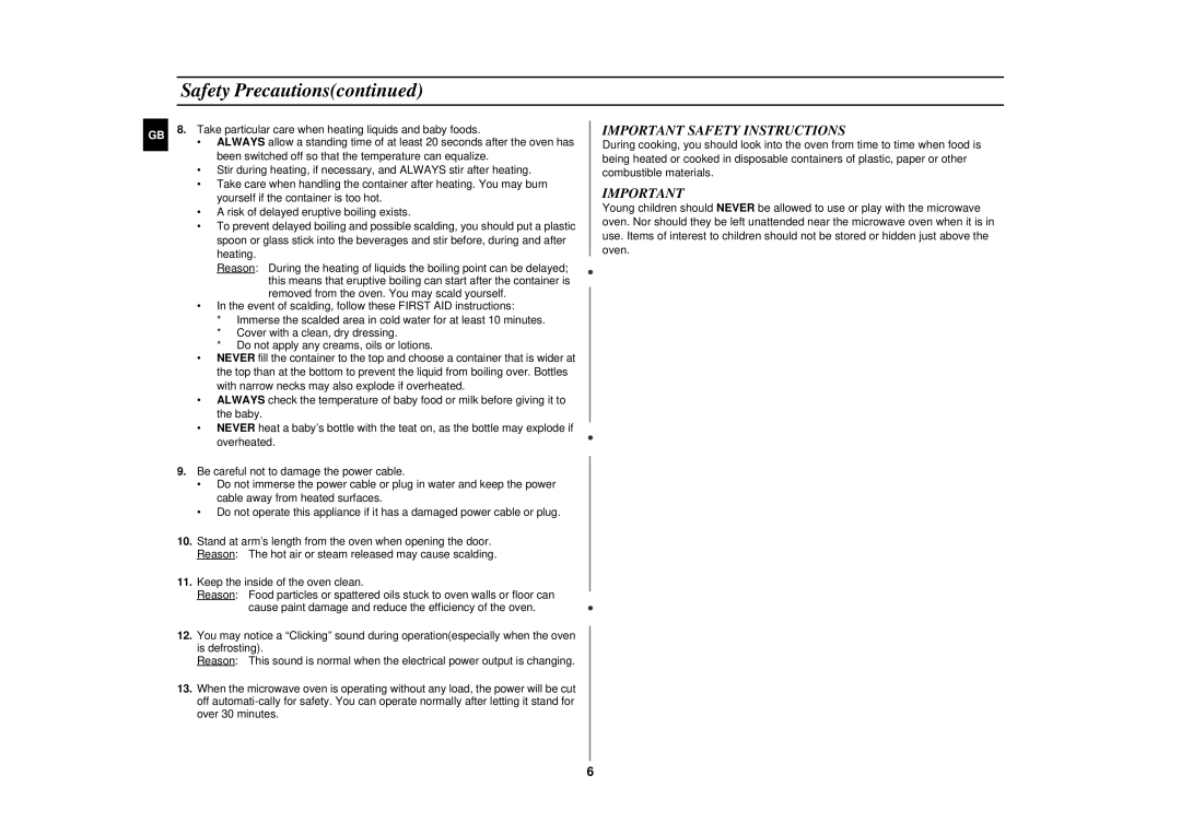 Samsung M1714N/BOL manual Important Safety Instructions 