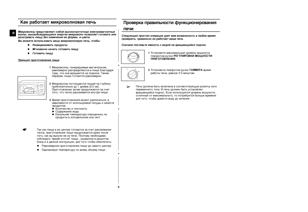 Samsung M1716NR/BWT manual ‡Í ‡·ÓÚ‡ÂÚ ÏËÍÓ‚ÓÎÌÓ‚‡ﬂ ÔÂ˜¸, Ó‚ÂÍ‡ Ô‡‚ËÎ¸ÌÓÒÚË ÙÛÌÍˆËÓÌËÓ‚‡ÌËﬂ ÔÂ˜Ë 