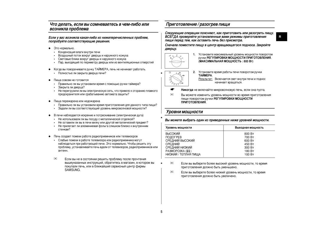 Samsung M1719NR-U/BWT, M1719NR/BWT manual Ë„Óúó‚Îâìëâ / ‡Áó„Â‚ Ôë˘Ë, Ó‚Ìë Ïó˘Ìóòúë, MAKCàMAãúHAü MOôHOCTú 800 BÚ 