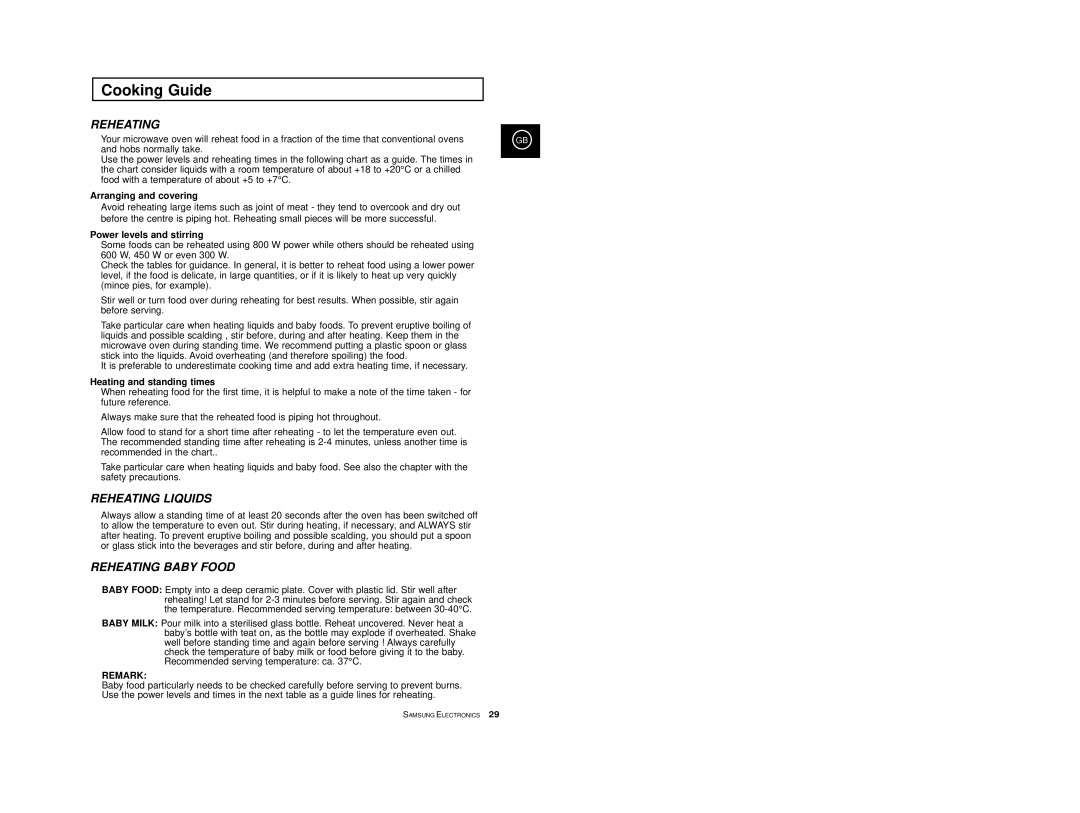 Samsung M1713, M1733 manual Arranging and covering, Power levels and stirring, Heating and standing times 