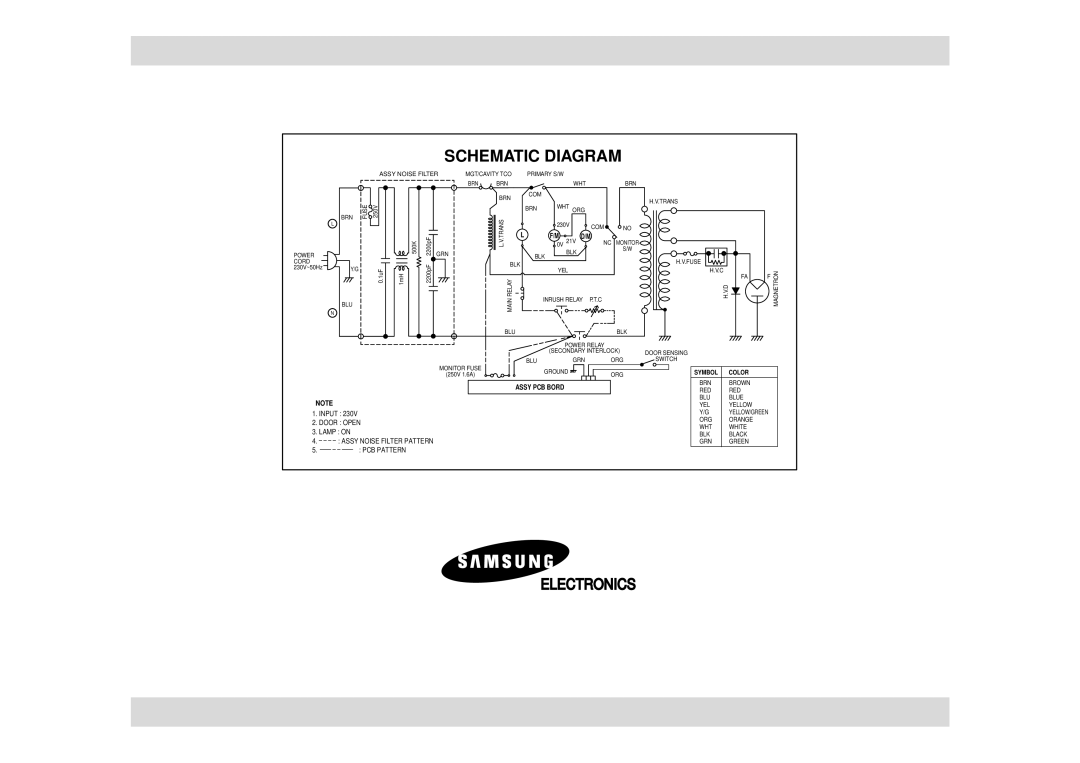 Samsung M1733N/PEL manual Schematic Diagram 