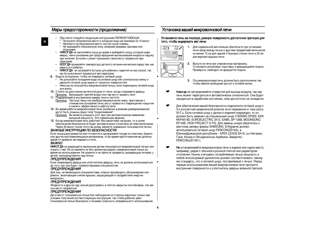 Samsung M1736NR-XD/BWT manual Ìòú‡Ìó‚Í‡ ‚‡¯Âè Ïëíó‚Óîìó‚Óè Ôâ˜Ë, Åû‰¸Úâ Óòúóóêì˚, ˜Úó·˚ Ìâ Ôó‚Â‰Ëú¸ Òâúâ‚Óè ¯Ìû 