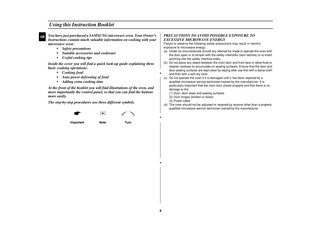 Samsung M1877NCE/SAM, M1877NCE/XFA manual Using this Instruction Booklet 