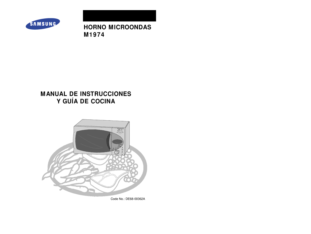 Samsung M1914/XEC manual Horno Microondas 