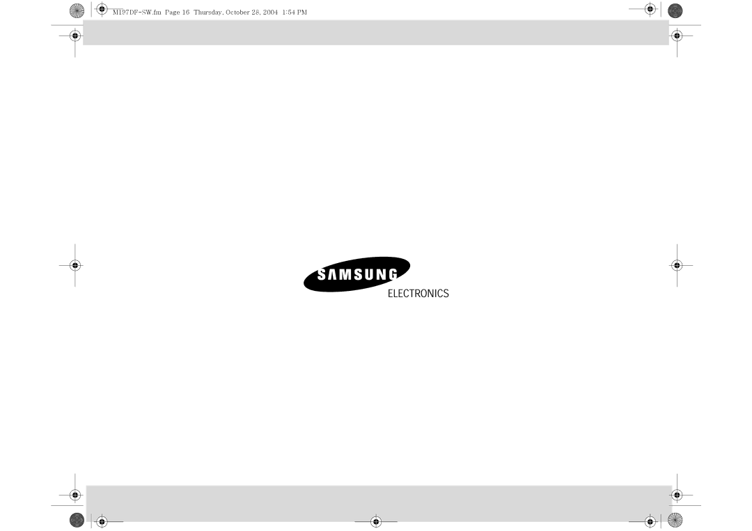 Samsung M197DF-5/XEE manual M197DF-SW.fm Page 16 Thursday, October 28, 2004 154 PM 