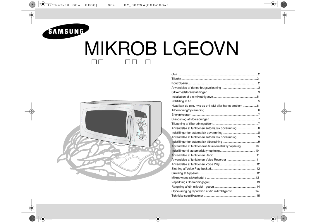 Samsung M197DF-5/XEE manual Brugsvejledning 