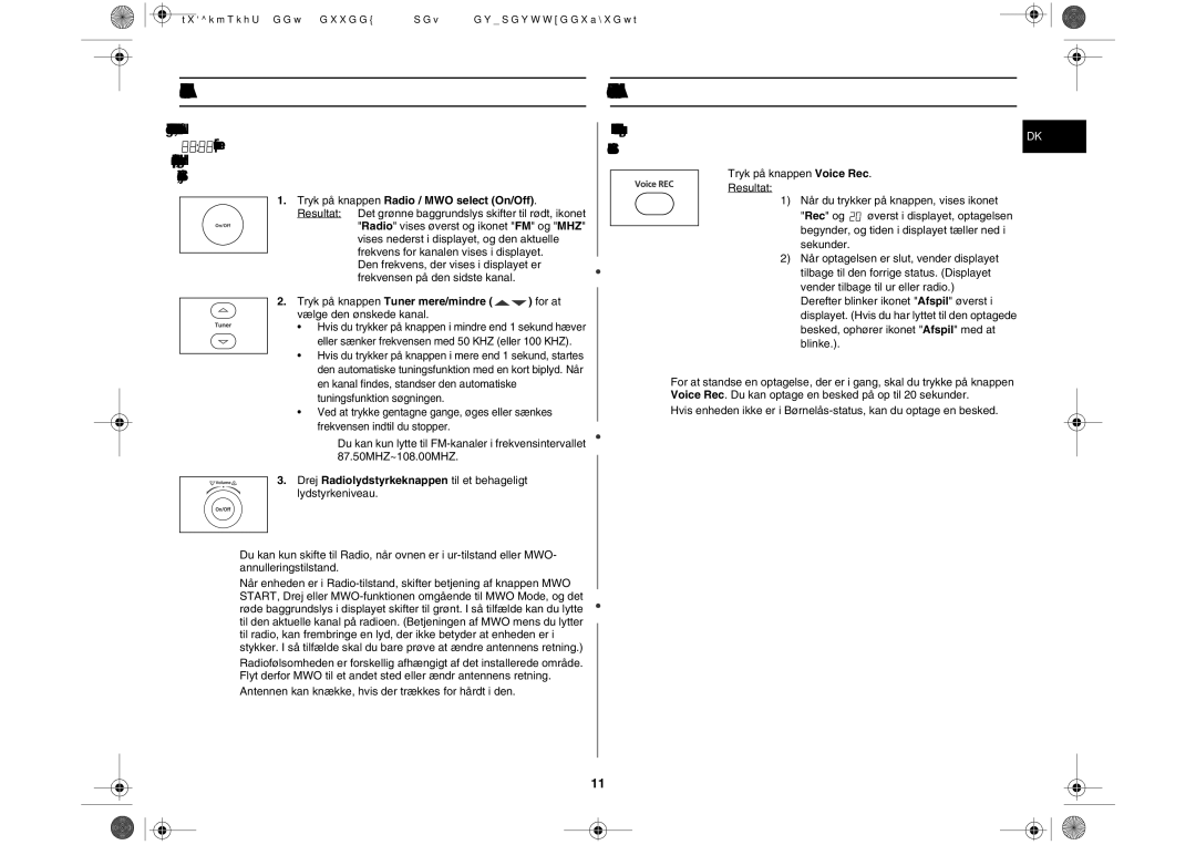 Samsung M197DF-5/XEE manual Antennen kan knække, hvis der trækkes for hårdt i den 