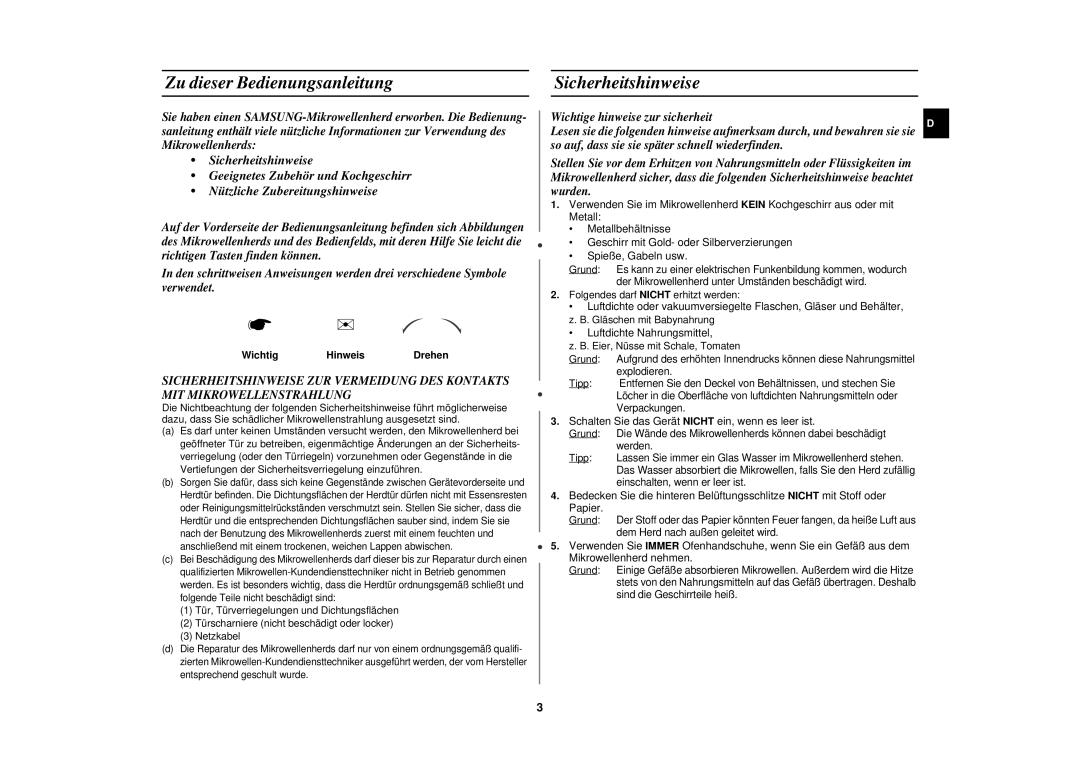 Samsung M197DF/XEG, M197DF-S/XEG manual Zu dieser Bedienungsanleitung, Sicherheitshinweise, Wichtig Hinweis 