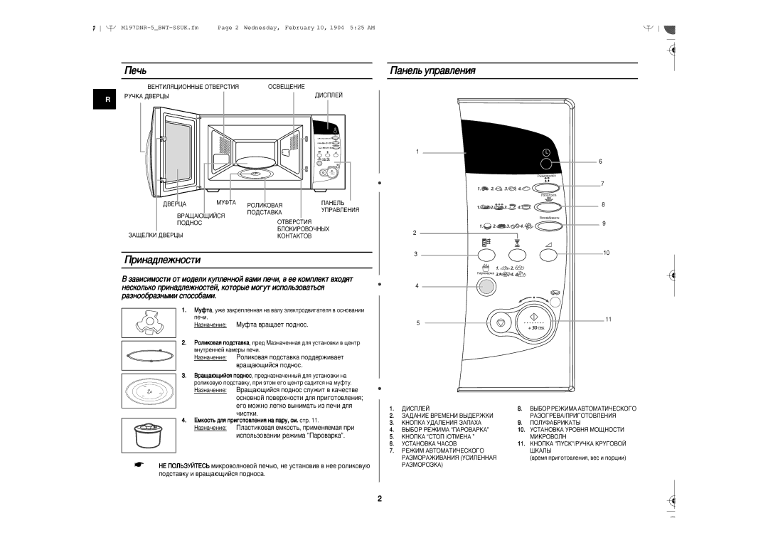 Samsung M197DNR-5/BWT, M197DNR/BWT manual Èâ˜¸, Ëì‡‰Îâêìóòúë, ‡ÌÂÎ¸ ÛÔ‡‚ÎÂÌËﬂ, ÖÏÍÓÒÚ¸ ‰Îﬂ ÔË„ÓÚÓ‚ÎÂÌËﬂ Ì‡ Ô‡Û, ÒÏ. ÒÚ 