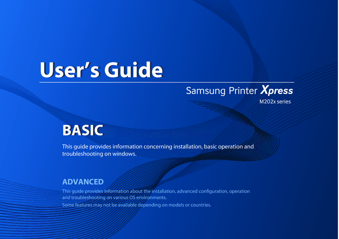 Samsung M202x manual User’s Guide 