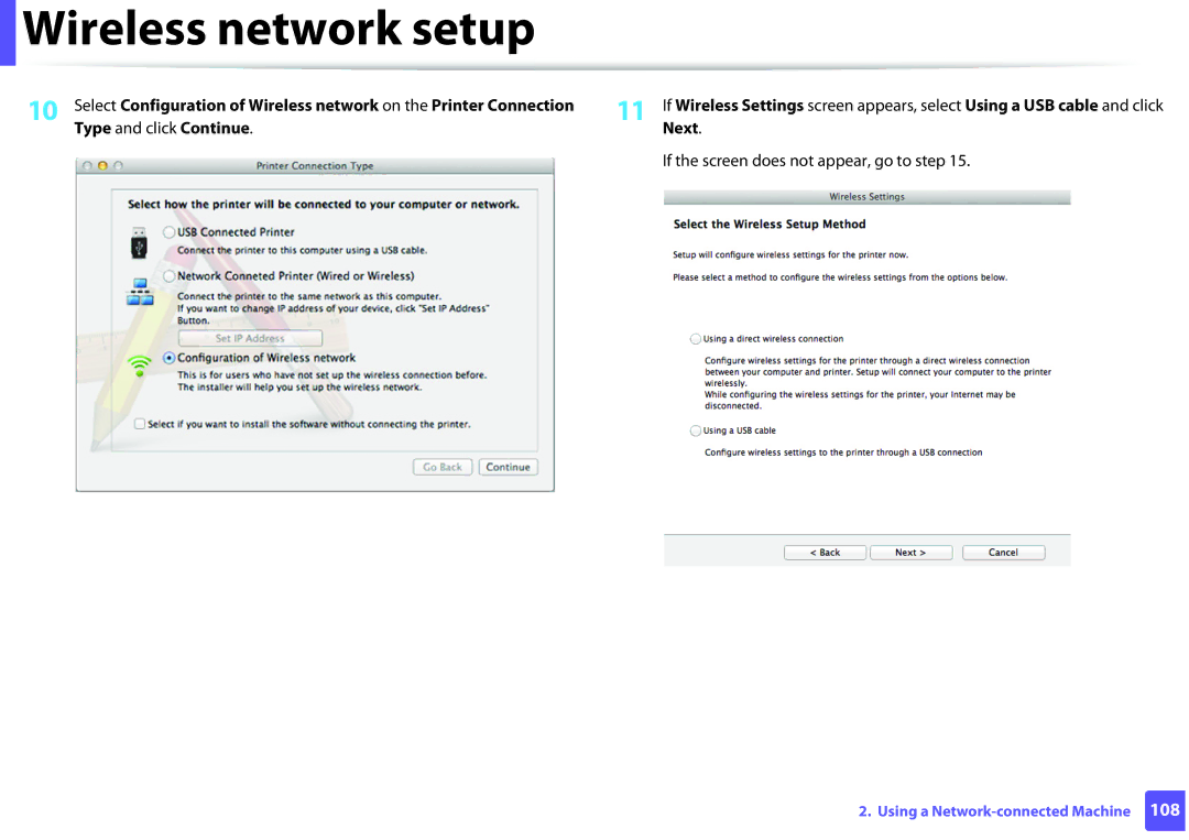 Samsung M202x manual Type and click Continue Next 