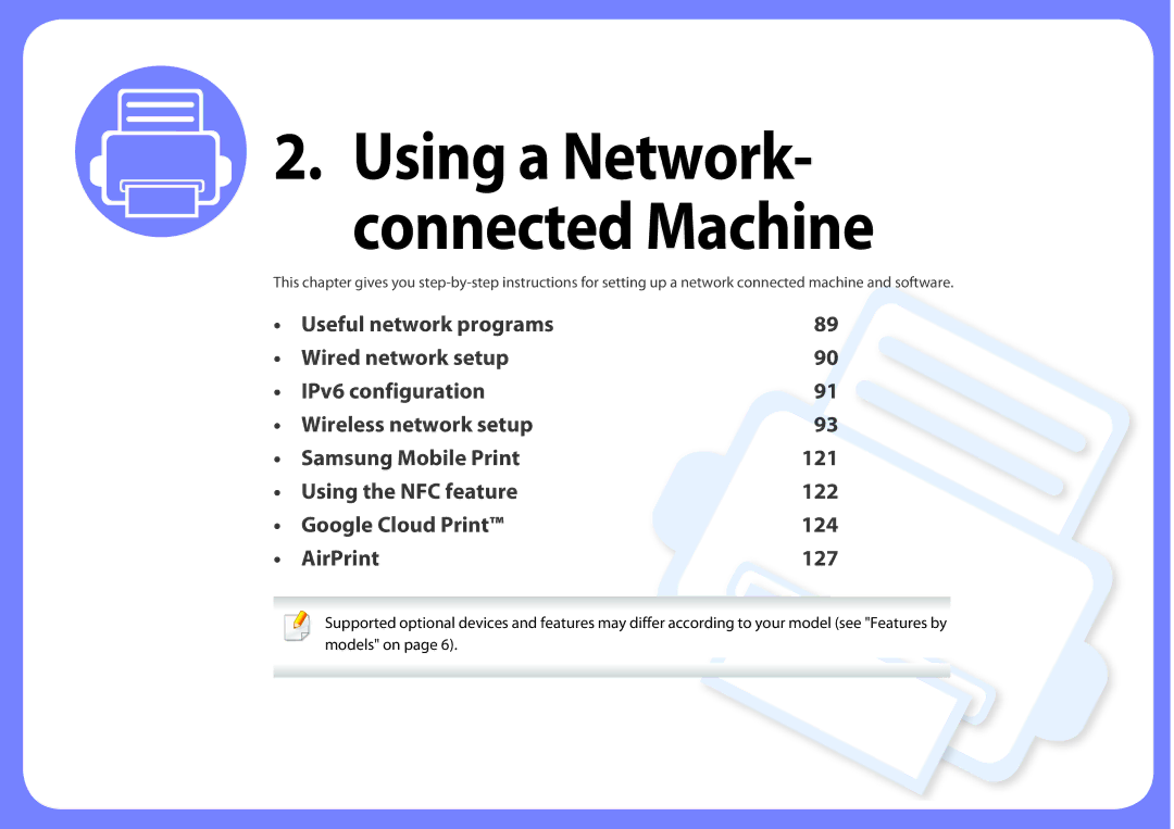 Samsung M202x manual Using a Network- connected Machine 