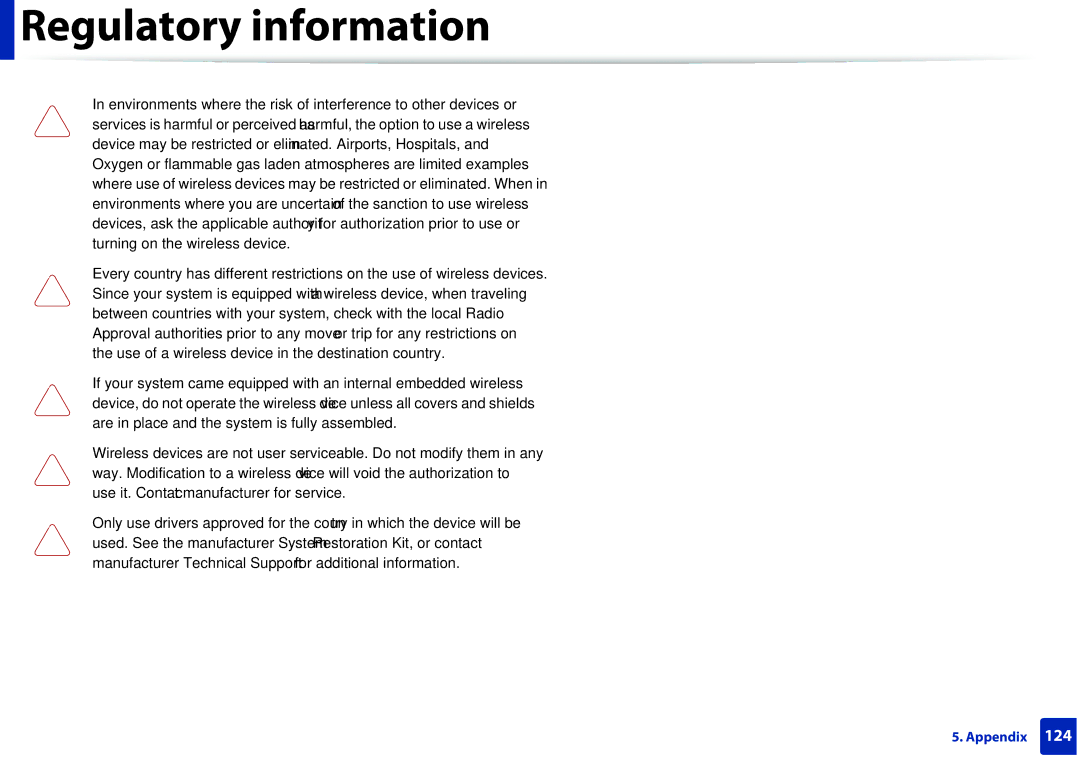 Samsung M207x manual Regulatory information 