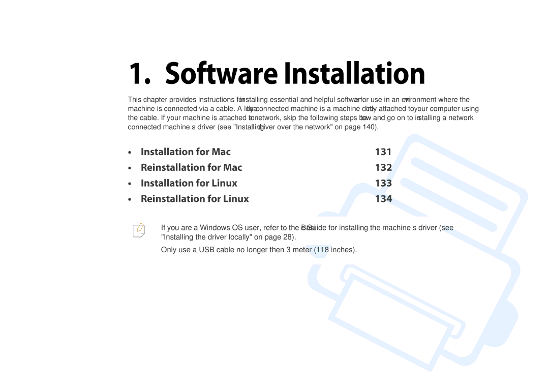 Samsung M207x manual Software Installation 